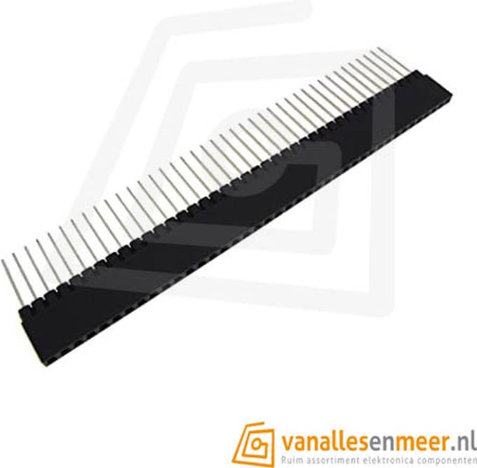 header 1x40 pins 2.54mm - Geschikt voor Arduino