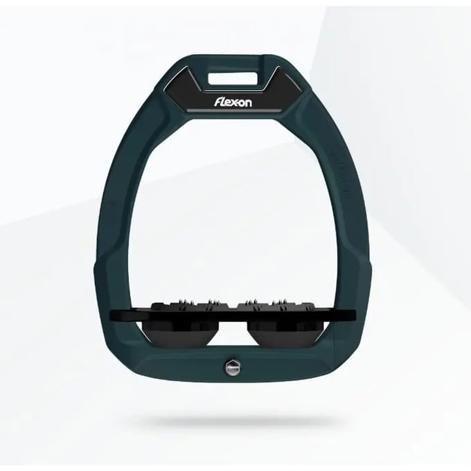 Veiligheidsstijgbeugels Plat Ultra Grip Groen/Zwart/Zwart Flex-On Safe-On