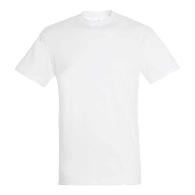 SOLS Unisex Regent T-shirt voor volwassenen (Wit)