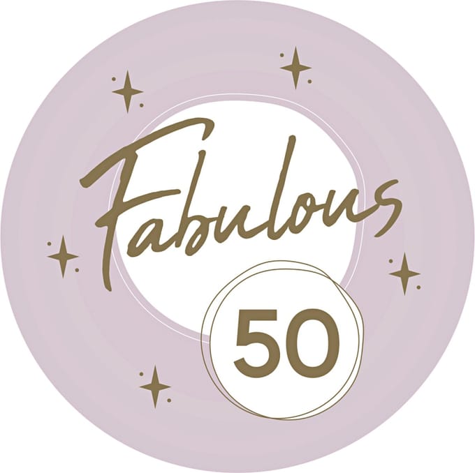 ‘Fabulous 50’ Lila & Goud – 8 stuks