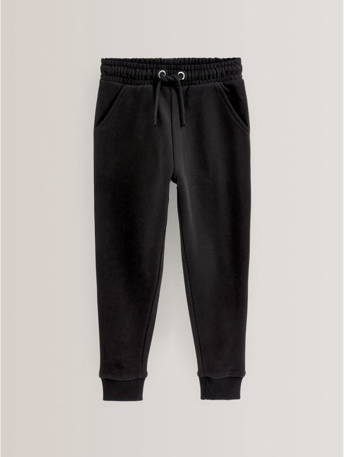 Next - Meisjes - Zachte jersey joggingbroek met normale pasvorm - Zwart