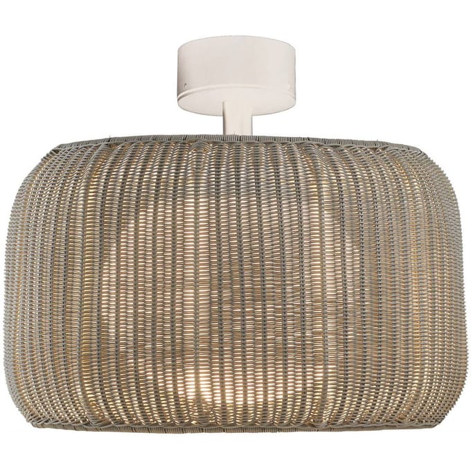 Bover LED plafondlamp Fora, natuurlijk wit/beige, Ø 50 cm