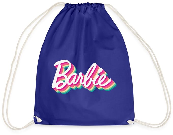 Barbie Kleurrijk Logo Gymtas