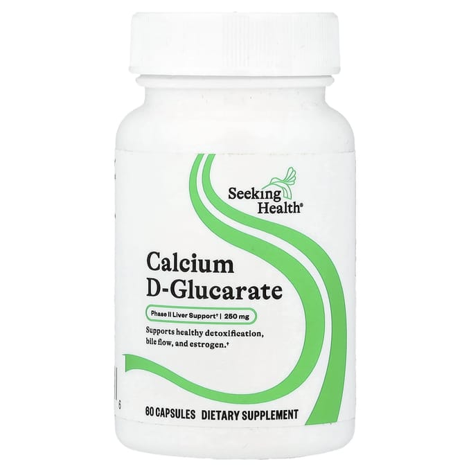 Seeking Health, Calcium D-Glucate, 250 mg, 60 Capsules