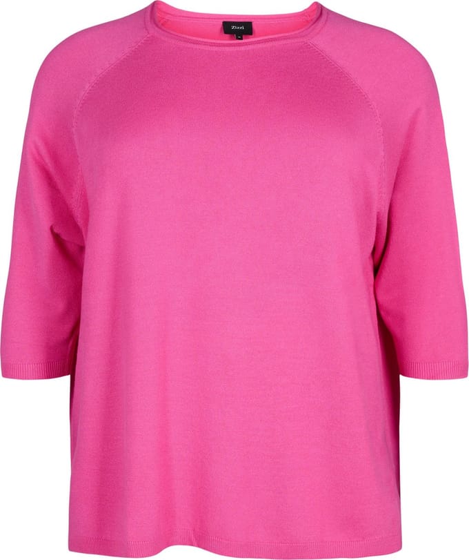 ZIZZI CACARRIE, 3/4, PULLOVER Dames Blouse - Rose - Maat S (42-44)