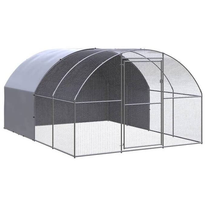 Maison Exclusive - Poulailler d'extérieur 3x4x2 m Acier galvanisé