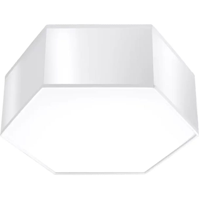 Sollux Lighting Plafondlamp Sunde - E27 - wit - PVC - 11.5x30.5x26.5cm