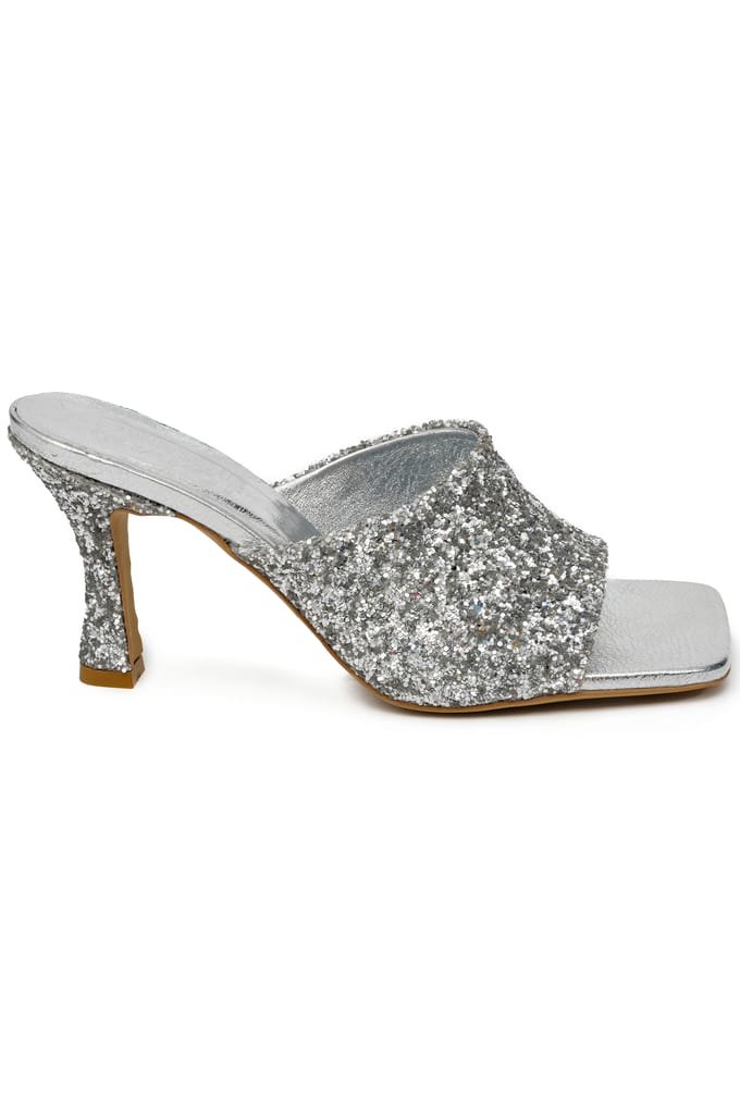 Fabienne Chapot Alexa Mule Silver Maat: 37 | Muiltjes Outlet | Dames | Zilver