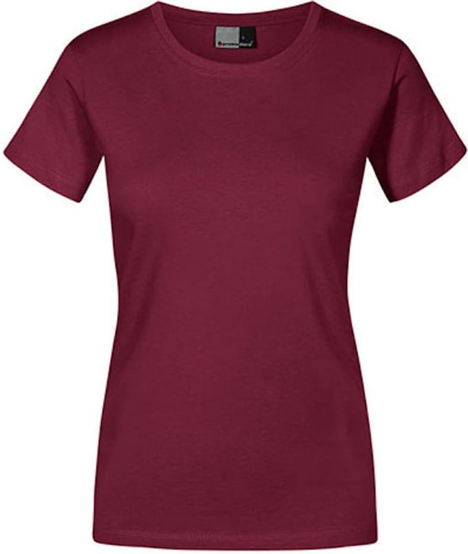 Promodoro Women´s Premium-T E3005 - Burgundy - S