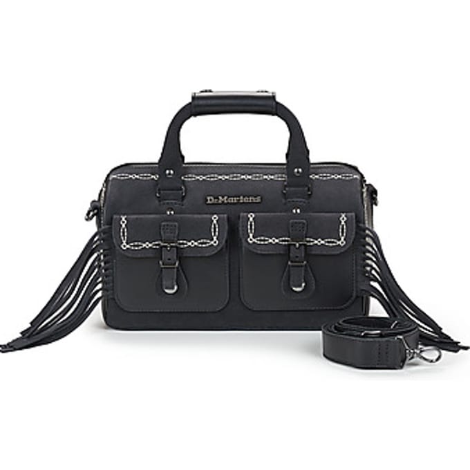 Schoudertas Dr. Martens TOP HANDLE BAG BLACK CLASSIC PULL UP+BRONX SUEDE