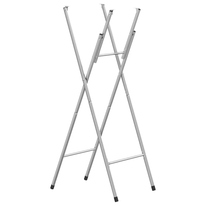 vidaXL - Bartafelpoten - inklapbaar - 45x53x108 - cm - staal - zilverkleurig
