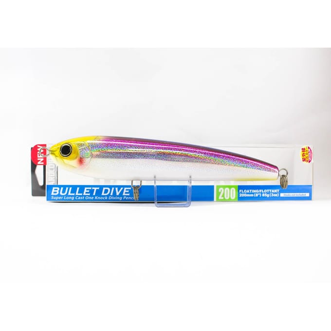 Leurre flottant Yo Zuri Duel Hardcore Bullet Dive 200 mm F1241-HKVK (5297) blue