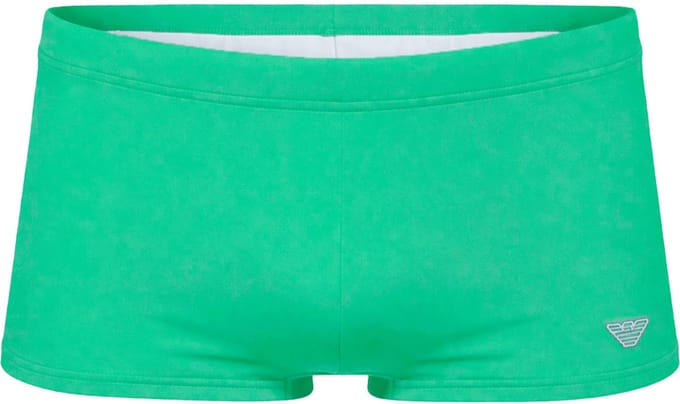 Armani Zwemboxer met mini logo groen