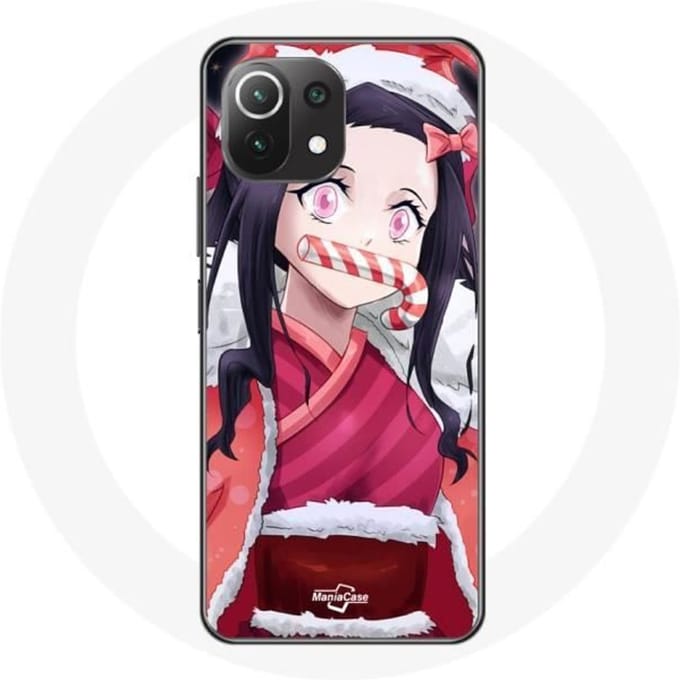 Coque pour Xiaomi Mi 11 Lite Anime Demon Slayer Kamado Nezuko Le jour de Noël 2023