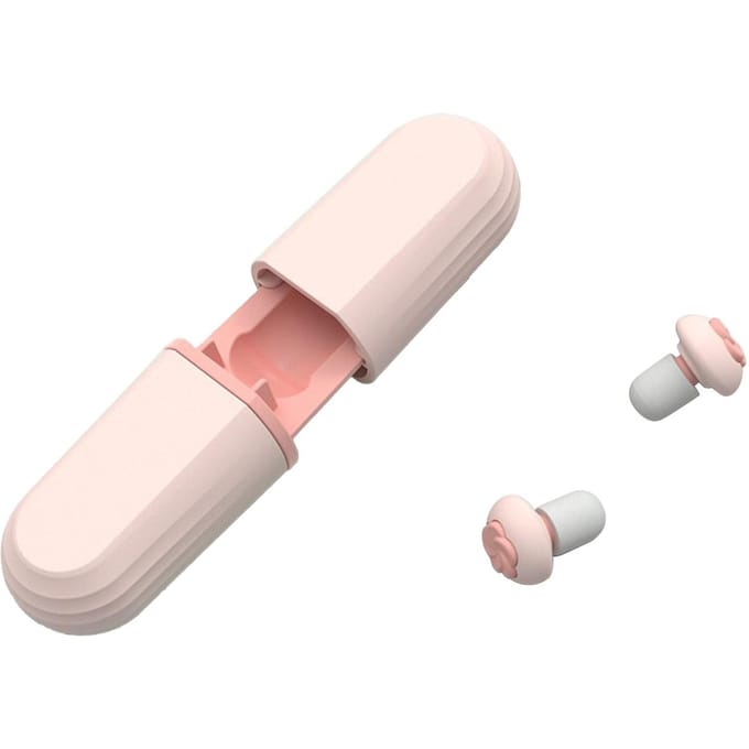 6 Paires Bouchons d'Oreilles Anti-Bruit Réduction du Bruit Silicone Réutilisables Bouchons d'Oreilles pour Dormir Travailler rose