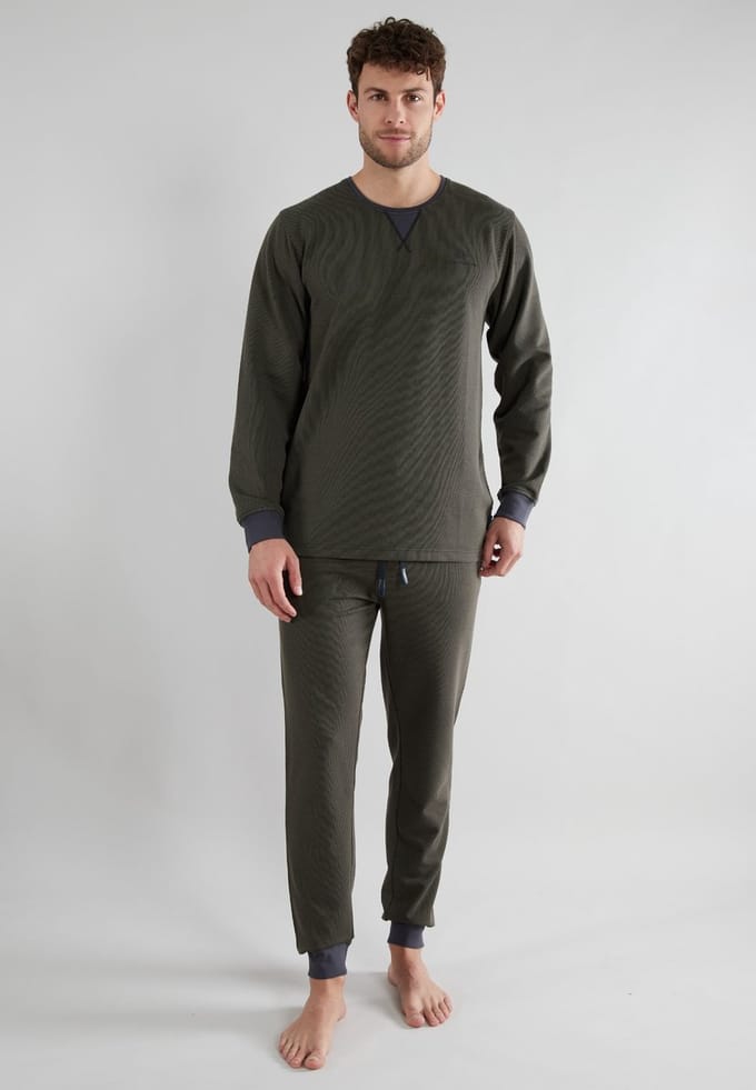 TOM TAILOR Dallas Heren Huispak - Interlock - Groen