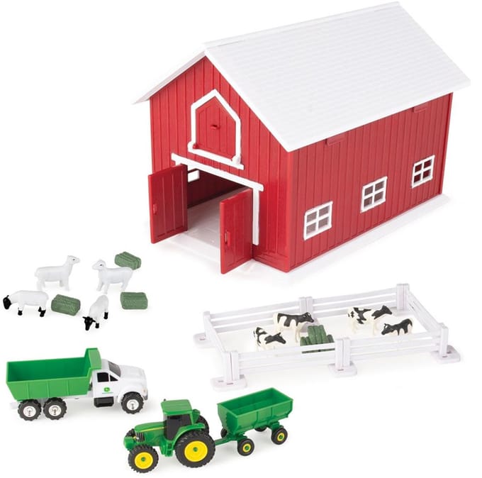 John Deere boerderij speelset met schuur