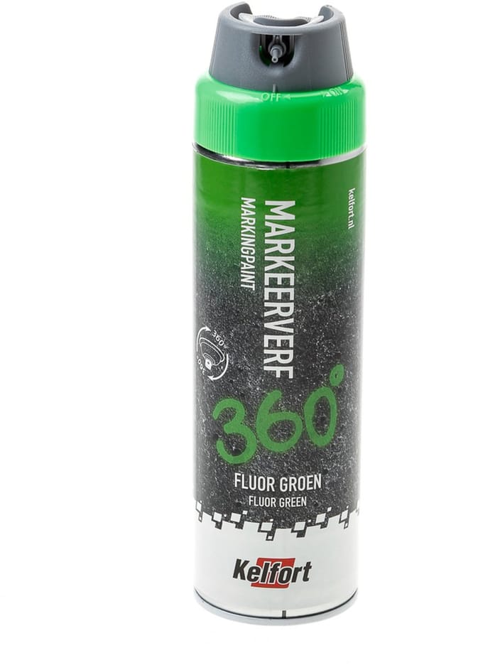 Kelfort Markeerverf 360 Graden Fluor Groen 500 ml - 1526295