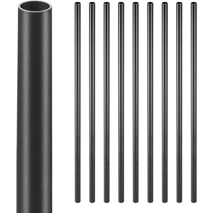 Trapleuningen 51 Stuks 26 In Aluminium Balusters met Schroeven/Leuningdoppen