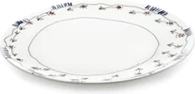 Serax Marni Midnight Flowers Anemone Milk plat bord D20cm rood / blauw