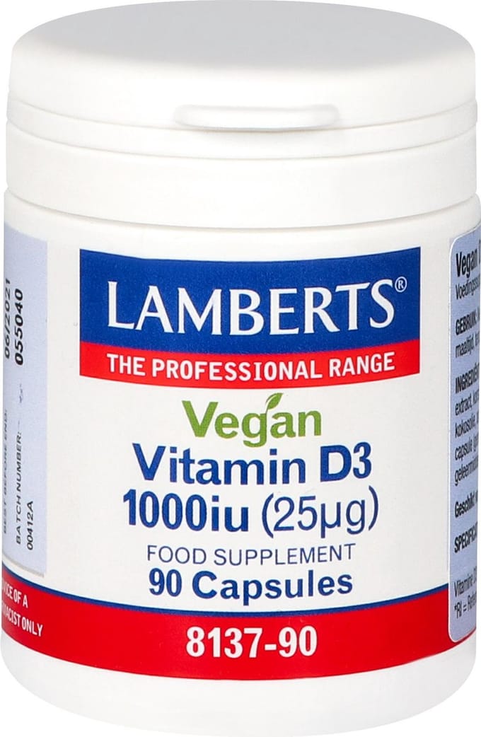 Lamberts Vitamine D3 1000IE 25mcg vegan 90 Capsules