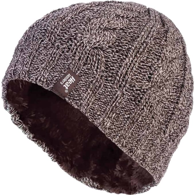 Heat Holders Thermische kabelgebreide wintermuts voor dames - Fawn