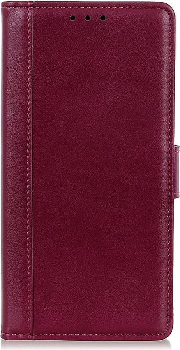Shop4 - Samsung Galaxy A31 Hoesje - Wallet Case Grain Rood