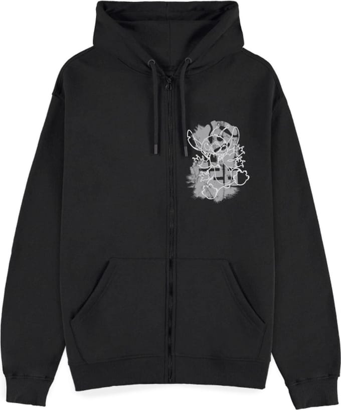 Lilo & Stitch Stitch - Metal Graphic Vest met capuchon zwart M