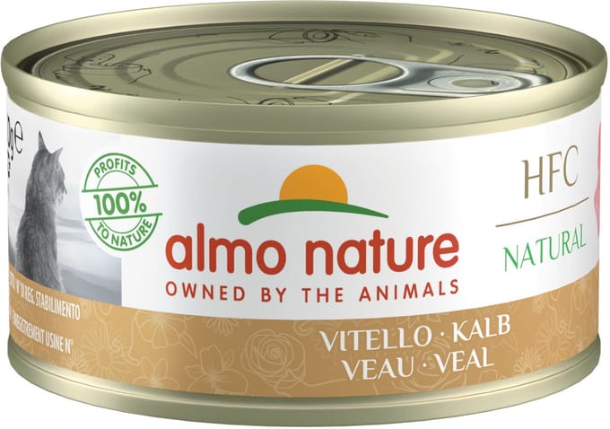 Almo Nature Cat Orange Label Bio - Kalf/groente