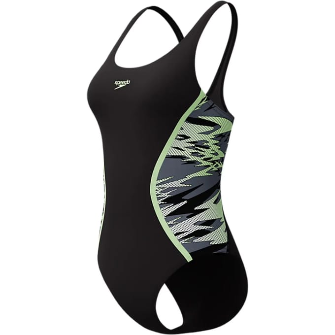 Dames zwempak uit 1 stuk Speedo Hyperboom Splice Muscleb