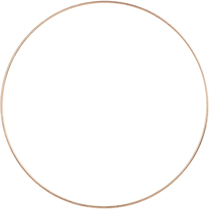 Metalen ring "Cirkel", Goudkleur - Ø 35 cm