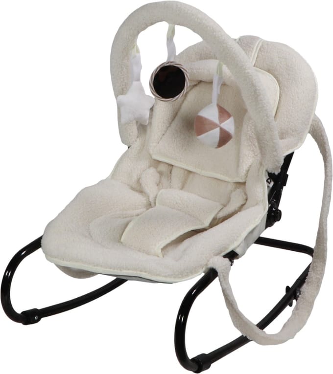 Ding Viggo Bouclé Off-white Wipstoel