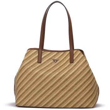 GUESS Shopper Schoudertas Vikky II Two In One Tote Bag Natural / Cognac Veelkleurig