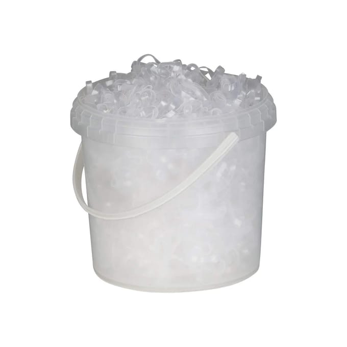 Set van 1800 siliconen manenelastieken Horze Premium
