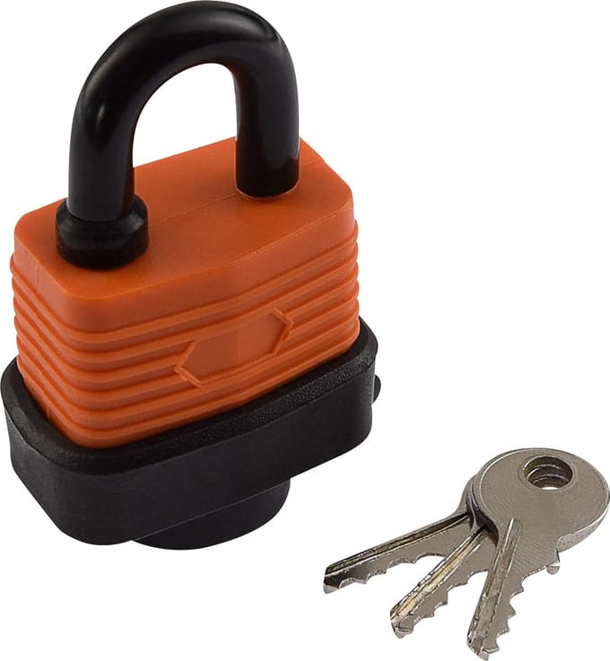 hangslot waterdicht 30 mm, oranje