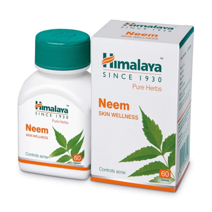 Himalaya 3 x Neem Huid Welzijn Tabletten Voor Een Schone Huid & Detox Ondersteuning, 60 Stuks Elk Kruidensupplement | Totaal 180 Tabletten