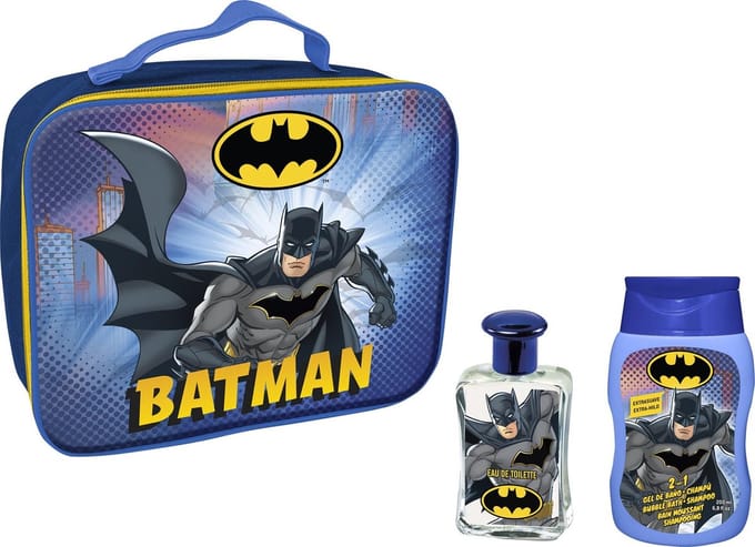 BATMAN - 3D Lunch Tas met Eau de Toilette 50ml + Shampoo/Showergel 200ml