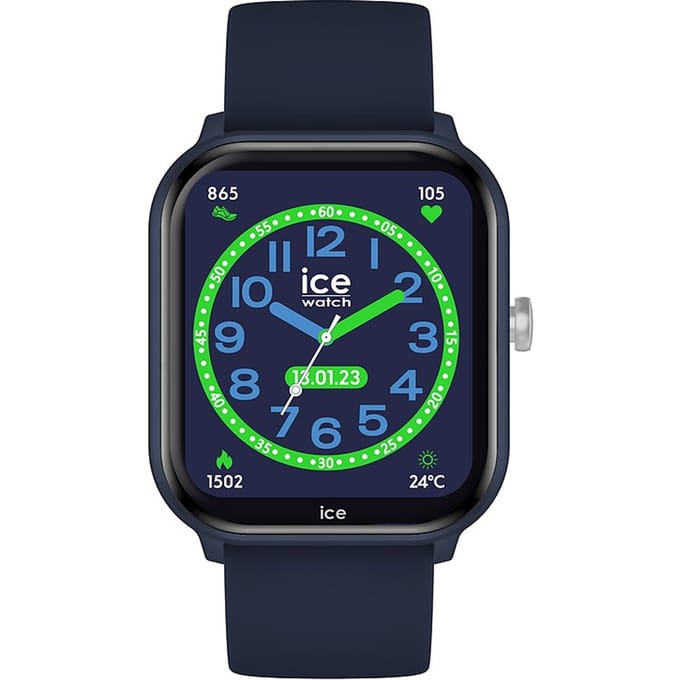 Ice Watch Ice Smart Junior 2.0 - Kindersmartwatch - Siliconen - Blauw - Ø 38 mm