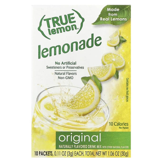 True Lemon®, Limonade Originale, 10 Sachets, 0,11 oz (3 grammes) Chaque
