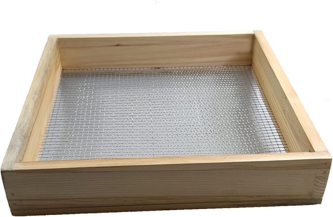 Houten Tuinzeef voor Aarde en Vuil Zeven - Robuuste Compostzeef Vierkant