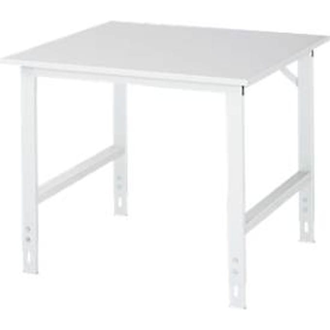 Werktafel, melamine blad, B 1000 x D 1000 x H 760-1080 mm