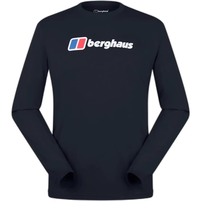 T-shirt met lange mouwen en groot logo Berghaus
