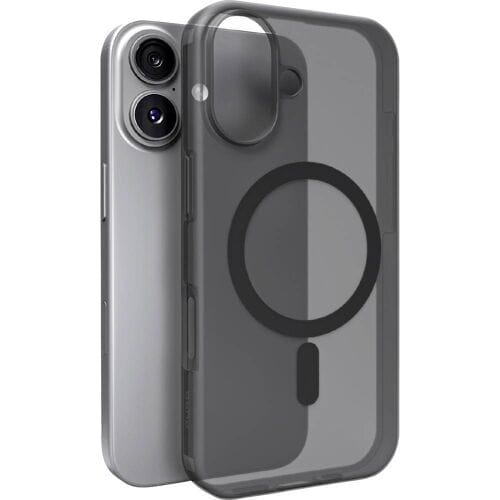 Puro Daylight Magsafe Compatible Silicone Case for iPhone 17 - Translucent Black