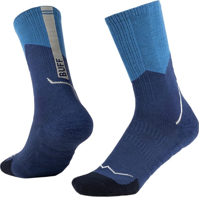 Buff ® Merino Mw Crewsokken Blauw EU 36-38