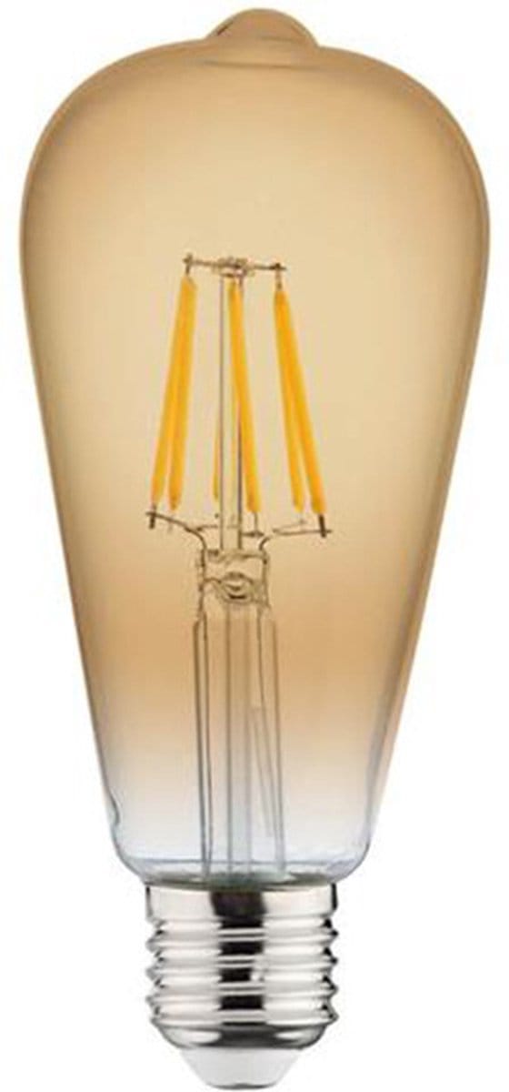 LED Lamp - Filament Rustiek - Vita - E27 Fitting - 6W - Warm Wit 2200K
