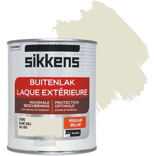 Sikkens - Buitenlak Hoogglans - Ral 9001 - 750 Ml