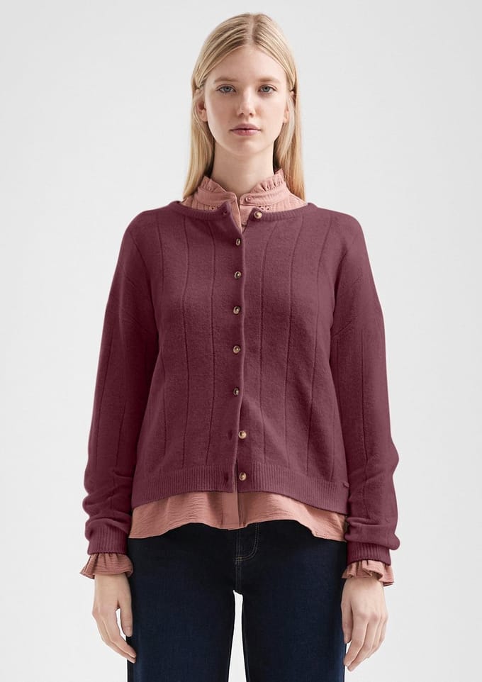 Zachte cardigan met knopen dames QS