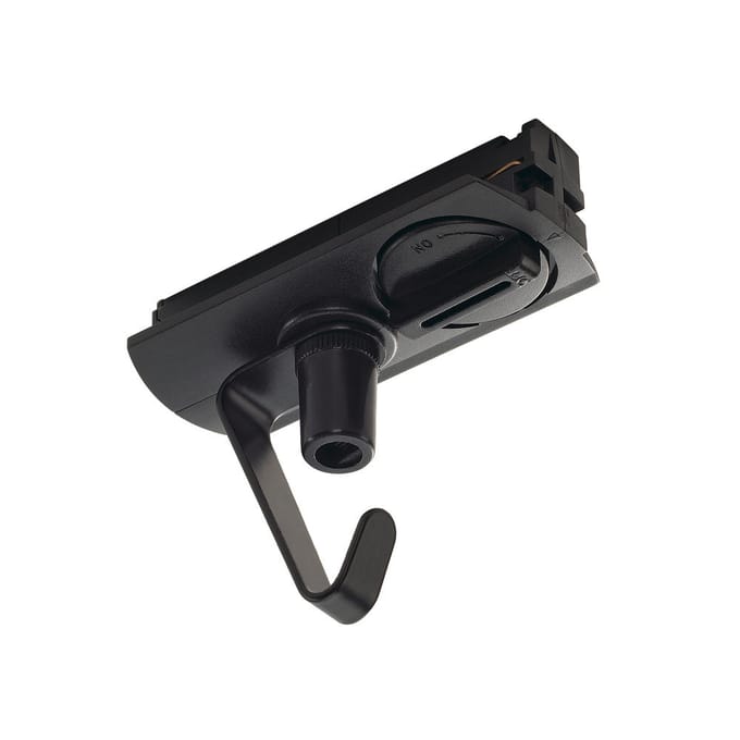 Slv 1-Circuit Track Adapter Met Haak Zwart - 143170
