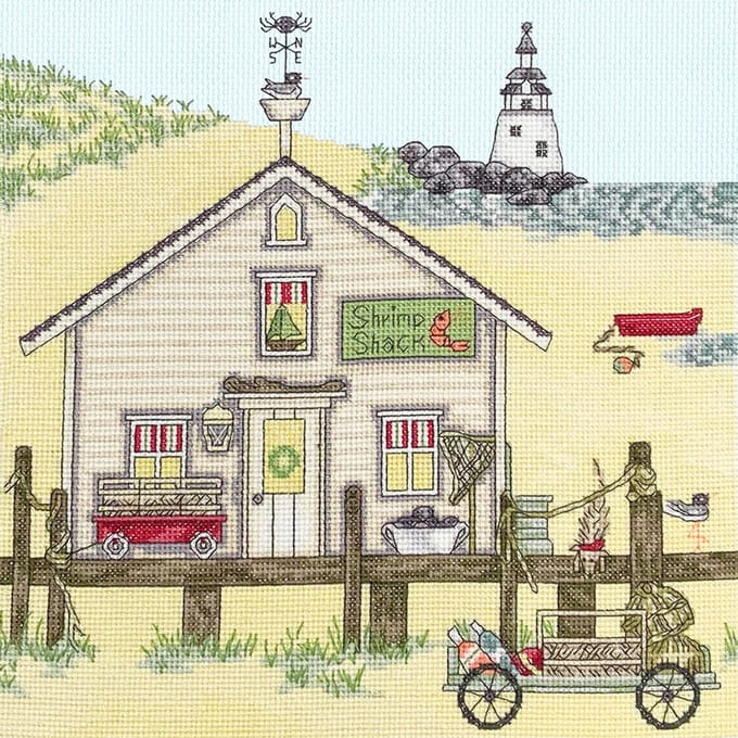 New England: Shrimp Shack Aida Bothy Threads Borduurpakket XSS14