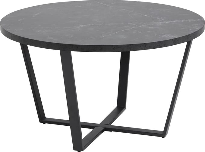 Eettafel Liam MDF Zwart Ø110cm - Giga Living